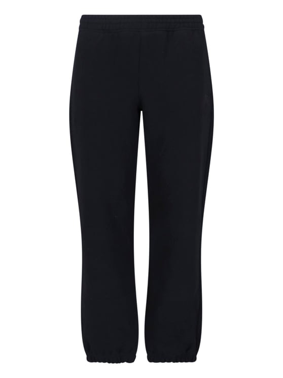Burberry "Check" Tracksuit Bottoms In Black Cotton