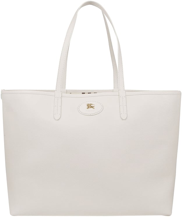 Burberry Textured Leather Reversible Shopping Bag