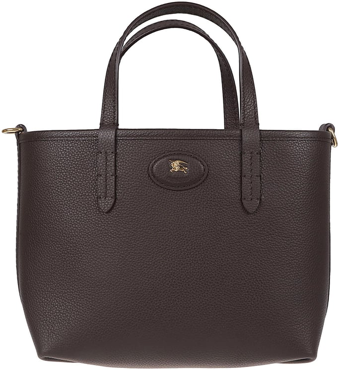 Burberry Reversible Handbag in Textured Calf Grain Leather
