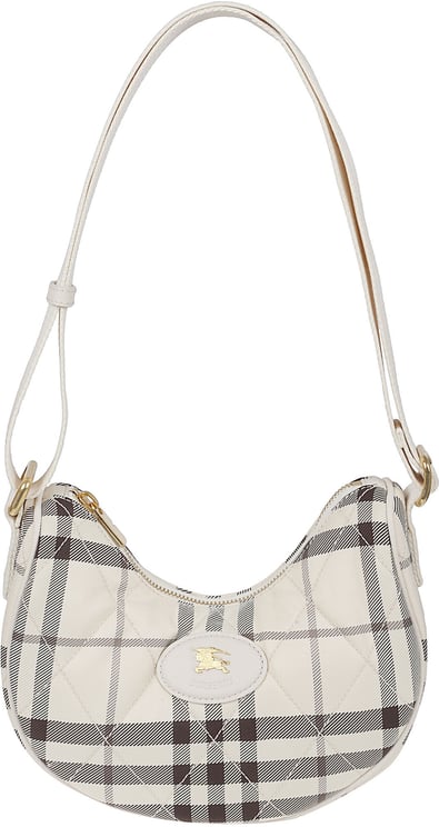 Burberry Crescent-Shaped Quilted Shoulder Bag