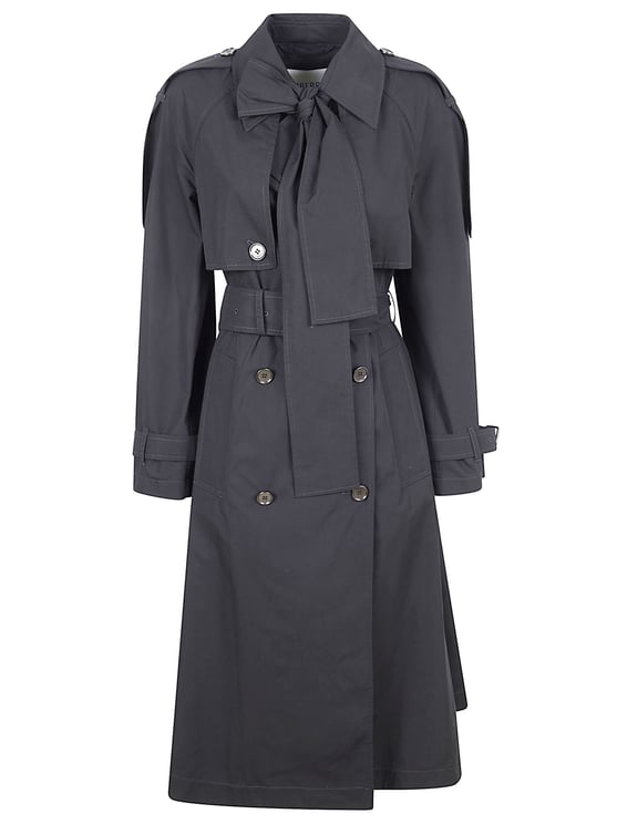 Burberry Mid-Length Black Trench Coat