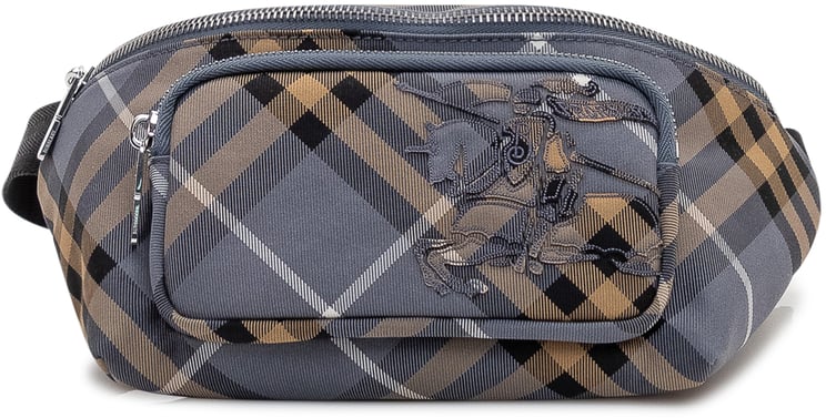Burberry Borsa Belt Bag con Motivo Check e Tasca Frontale