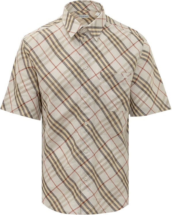Burberry Camicia Roland a Quadri con Tasca