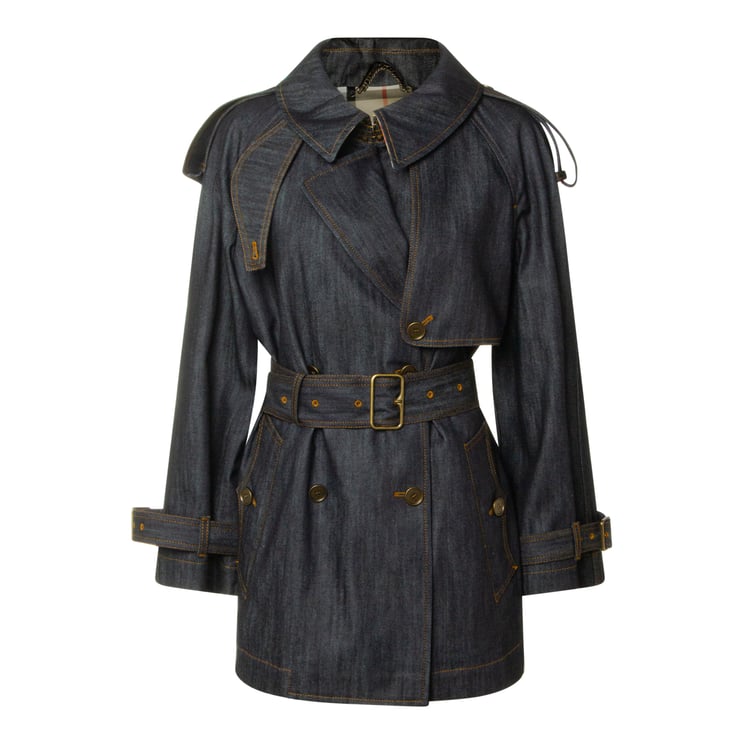 Burberry Dark Cotton Denim Jacket