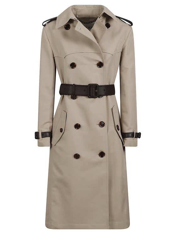 Burberry Double-Breasted Trench Coat with Wide Belt