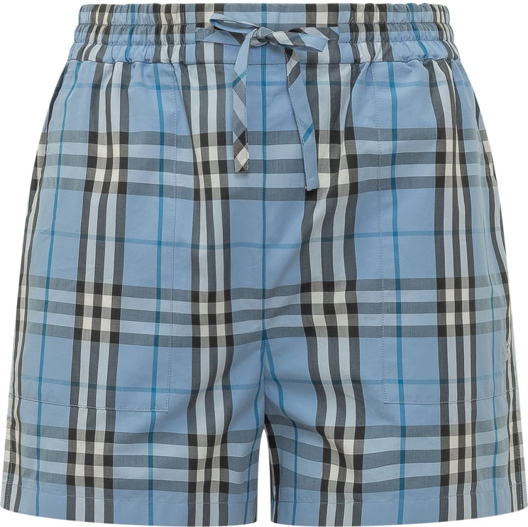 Burberry Shorts Evelyn a Quadri con Laccio