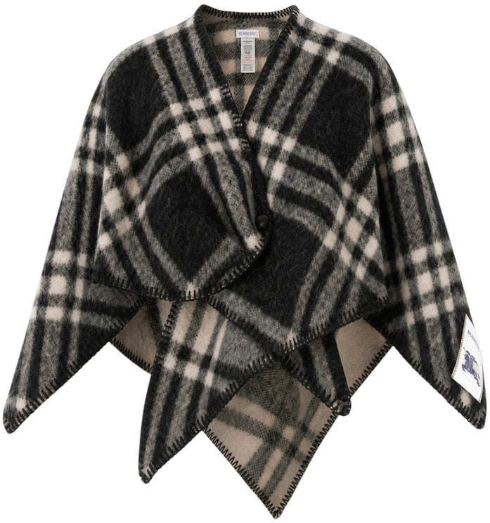 Burberry Burberry Embroidered wool cape