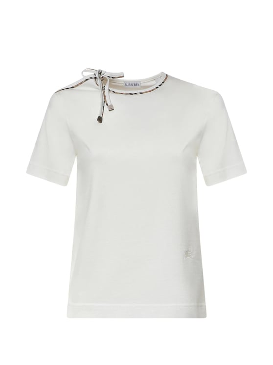 Burberry Cotton Regular Check Trim T-Shirt