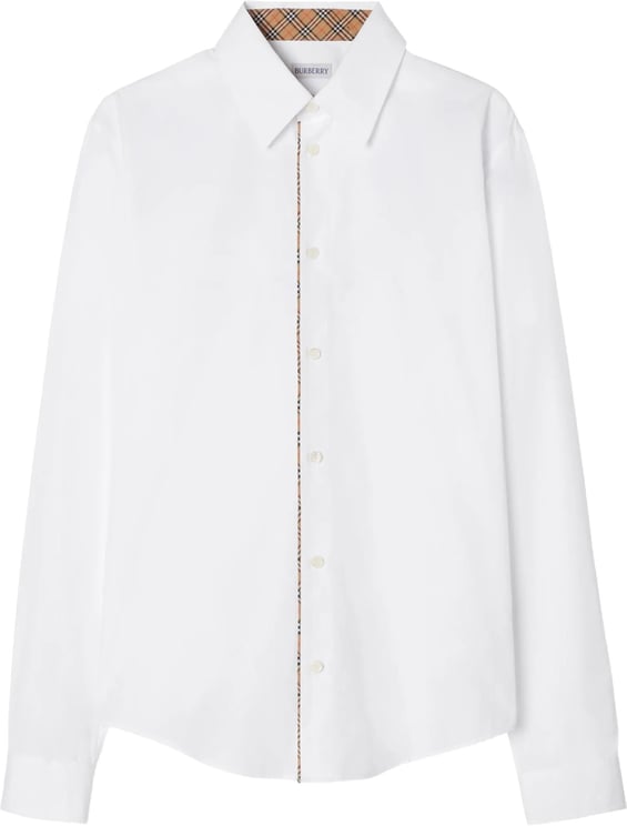 Burberry White Button-Up Shirt