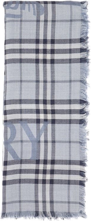 Burberry Burberry Embroidered wool blend scarf
