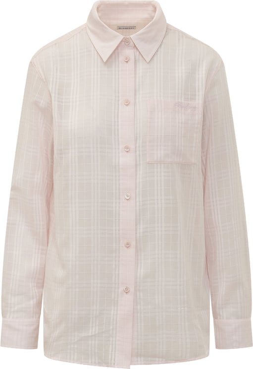 Burberry Camicia Emma a Quadri con Ricamo Logo