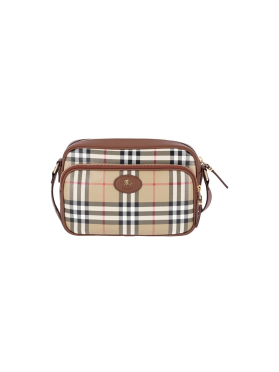 Burberry Beige Canvas Shoulder Bag