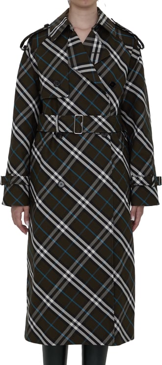 Burberry Long trench coat in cotton blend