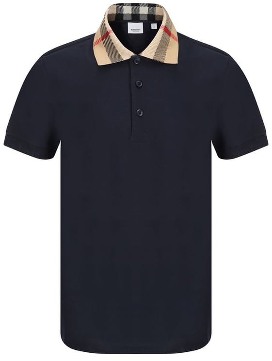 Burberry Burberry Blue Cotton Polo Shirt