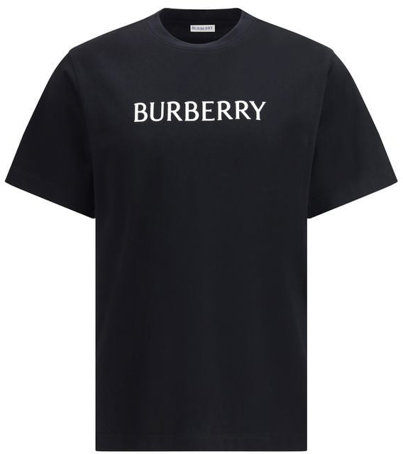 Burberry Burberry Black Cotton T-Shirt