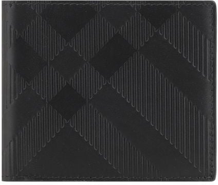Burberry Burberry Black Calf Leather Bos Taurus Wallet