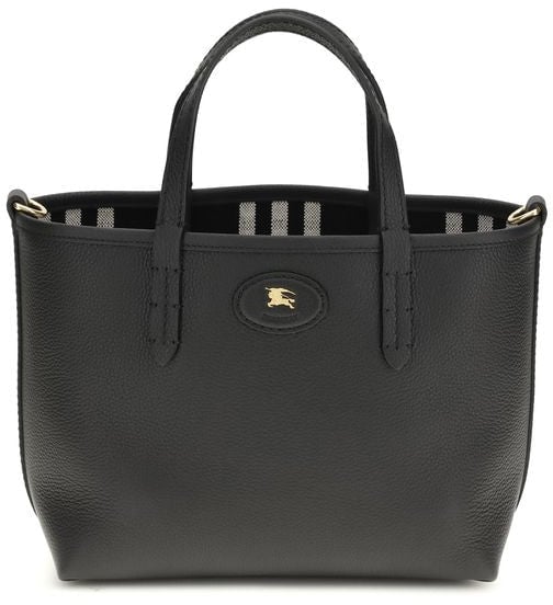 Burberry Burberry Black Calf Leather Bos Taurus Shoulder Bag