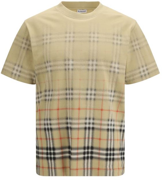 Burberry Burberry Beige Cotton T-Shirt