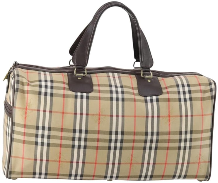 Burberry Burberry Vintage Duffle Bag Haymarket Canvas Large