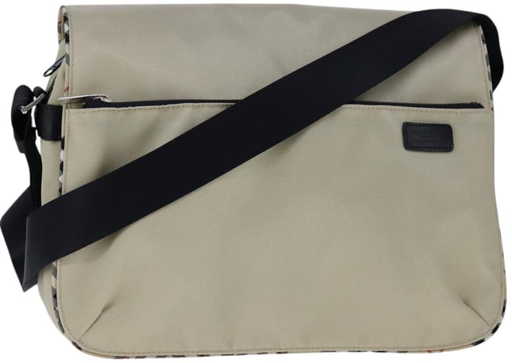 Burberry Burberry Vintage Crossbody Bag House Check Coated Canvas