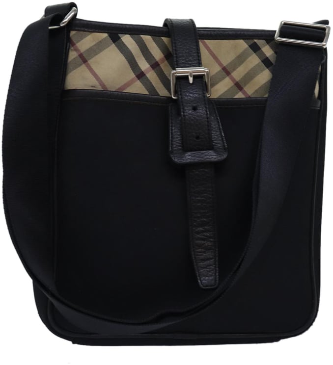 Burberry Burberry Front Pocket Flap Messenger Vintage Check Nylon and Nylon Small