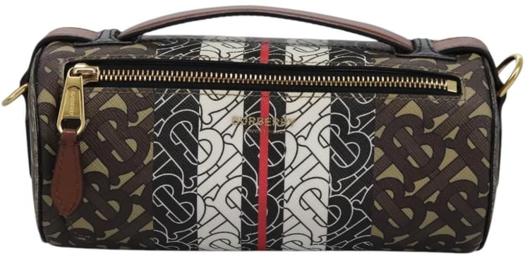Burberry Burberry Barrel Crossbody Bag Monogram E-Canvas Small