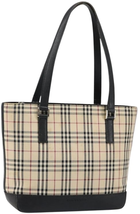 Burberry Burberry Vintage Zip Tote House Check Coated Canvas Mini
