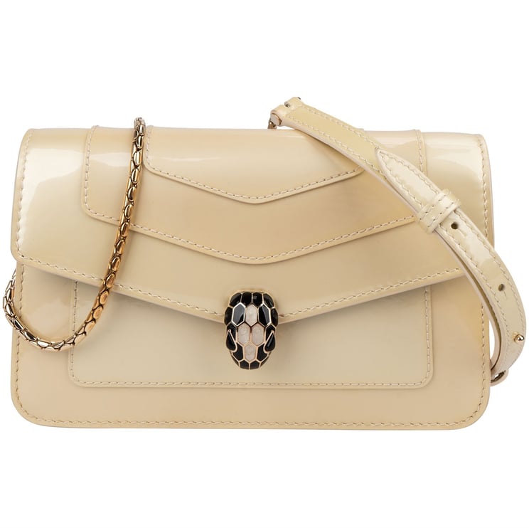 Bvlgari Bvlgari Patent Leather Serpenti Forever Shoulder Crossbody Bag