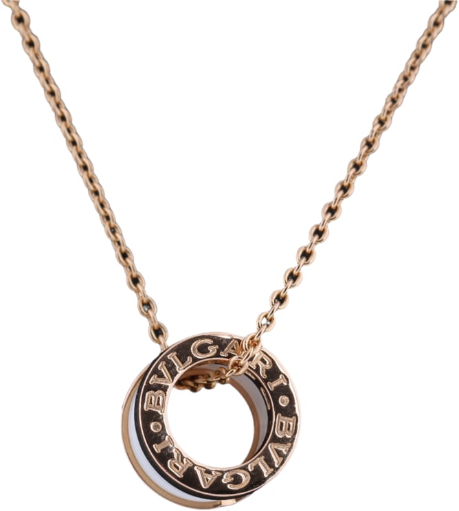 Bvlgari Bvlgari B.Zero 1 Necklace 750 (PG) × Ceramic 12.1g 346082