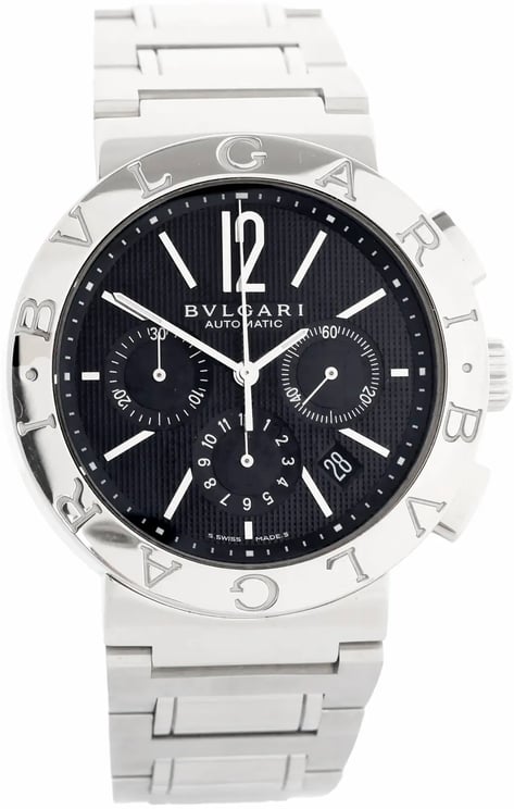 Bvlgari Bvlgari Bvlgari Bvlgari BB42SSCH O3235 SS AT Watch with Black Dial