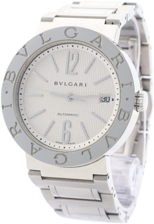 Bvlgari Bvlgari Bvlgari Bvlgari BB38WSSD AUTO L8718 SS AT Watch with Silver Dial