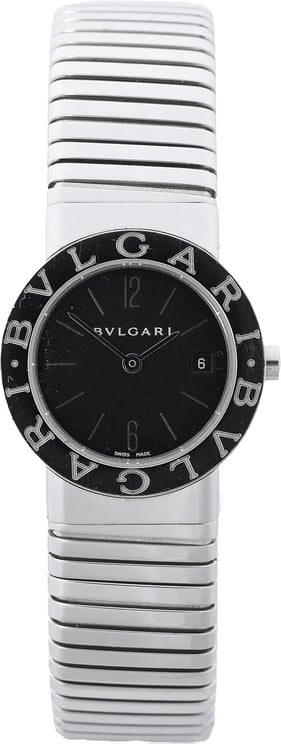 Bvlgari Bvlgari Bvlgari Bvlgari Tubogas BB262TS D313155 SS QZ Watch with Black Dial