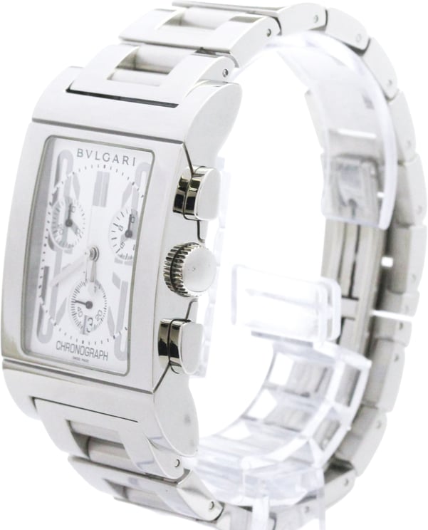 Bvlgari Bvlgari Bvlgari Rettangolo Chronograph Quartz Stainless Steel 49