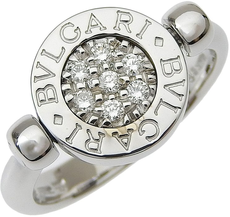 Bvlgari Bvlgari Bvlgari Bvlgari Flip Ring 18K White Gold with Diamonds and Onyx
