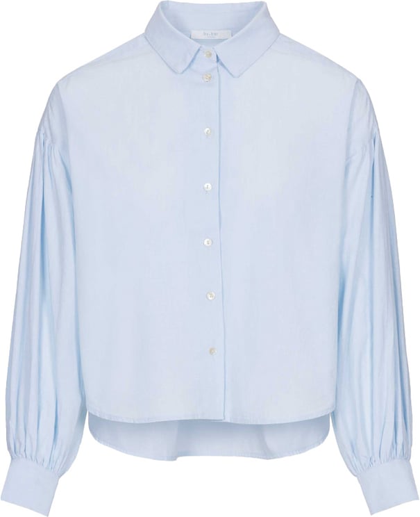 By Bar By-bar - Sarah Short Chambray Blouse - 23512037 - Light Blue