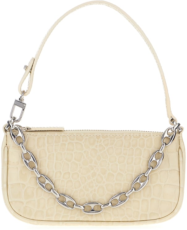 By Far By Far Ivory leather Rachel handbag
