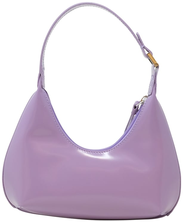 By Far BY FAR BABY AMBER PURPLE HAZE PATENT LEATHER HANDBAG