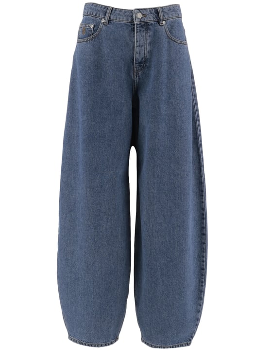 By Malene Birger Wide-Leg Denim Jeans with Classic Five-Pocket Design