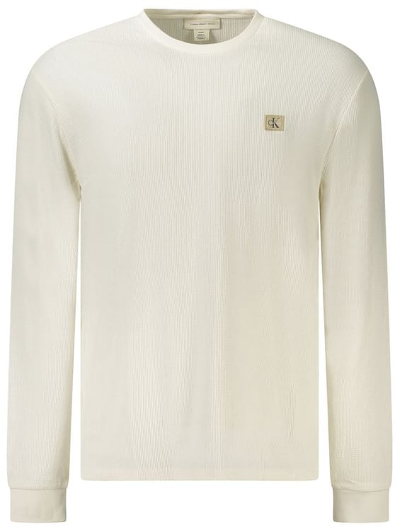 Calvin Klein Calvin Klein White Cotton Men's Long-Sleeve T-Shirt