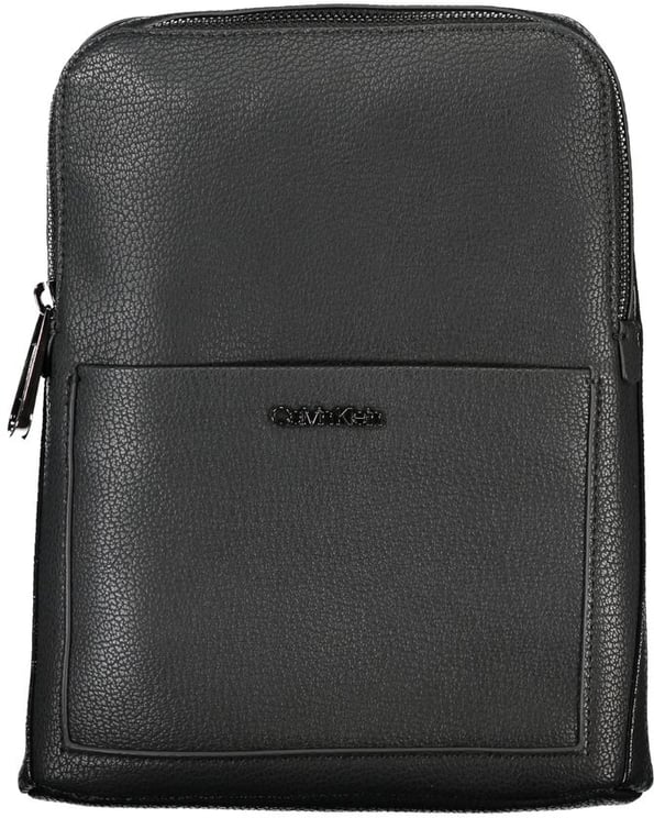 Calvin Klein Calvin Klein Black Polyurethane Men's Shoulder Bag