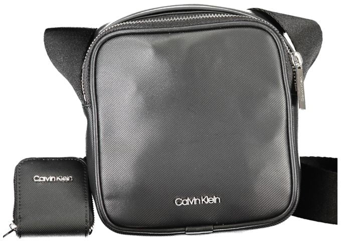 Calvin Klein Calvin Klein Black Polyurethane Men Shoulder Bag