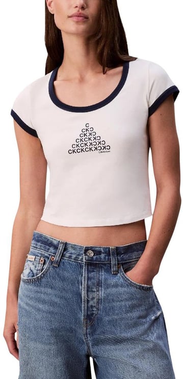 Calvin Klein Calvin Klein Jeans White Cotton Tank Tops
