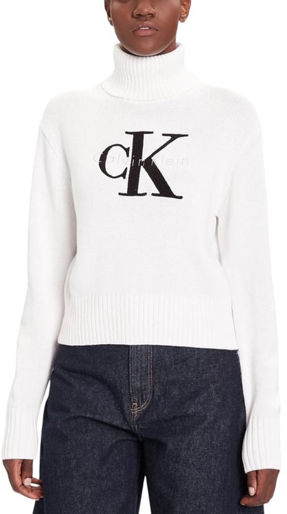 Calvin Klein Calvin Klein Jeans White Cotton Turtleneck