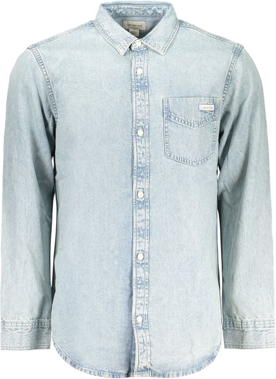 Calvin Klein Calvin Klein Azzurro Cotton Mens Shirt