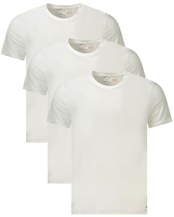 Calvin Klein Calvin Klein White Cotton Men T-Shirt