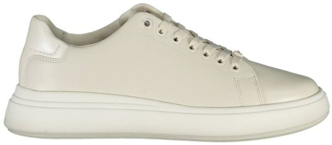 Calvin Klein Calvin Klein Beige Leather Women Sneaker