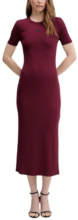 Calvin Klein Calvin Klein Jeans Bordeaux Modal Long Dress