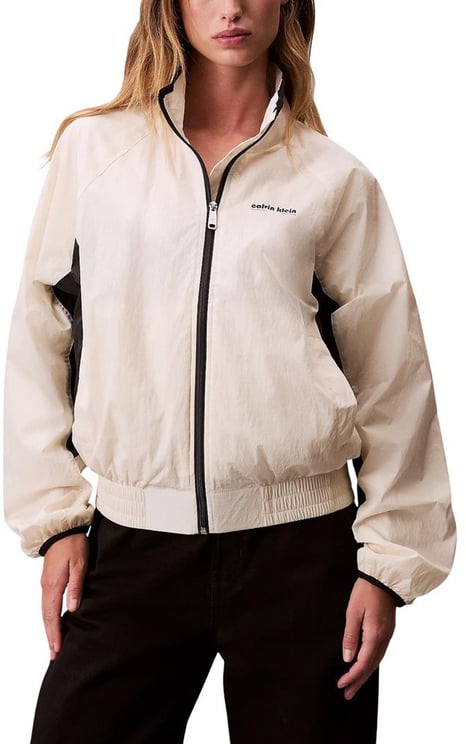 Calvin Klein Calvin Klein Jeans White Polypropylene Shell Jacket