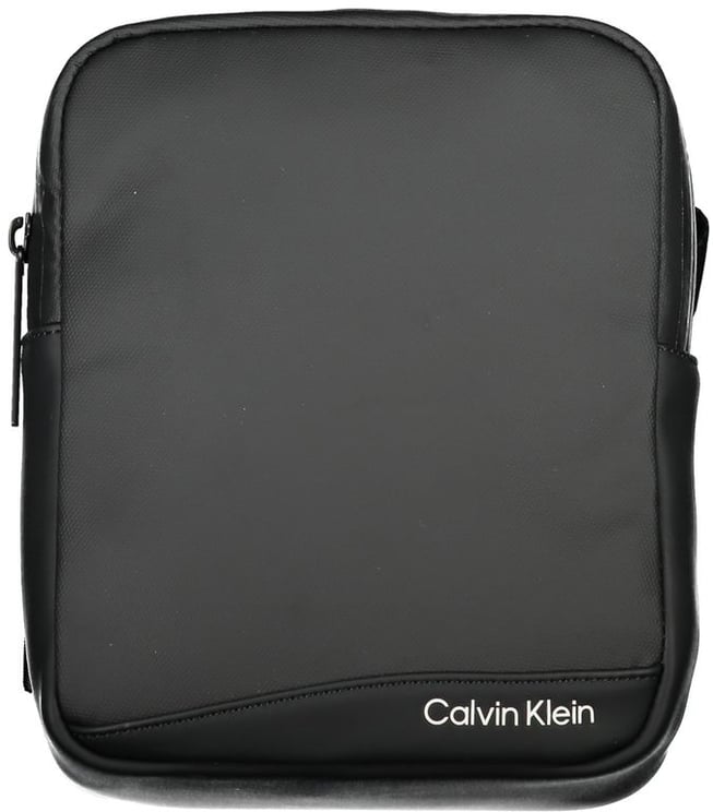 Calvin Klein Calvin Klein Sleek Black Recycled Polyester Shoulder Bag
