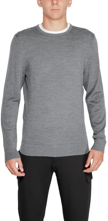 Calvin Klein Calvin Klein Gray Recycled Wool Sweatshirt